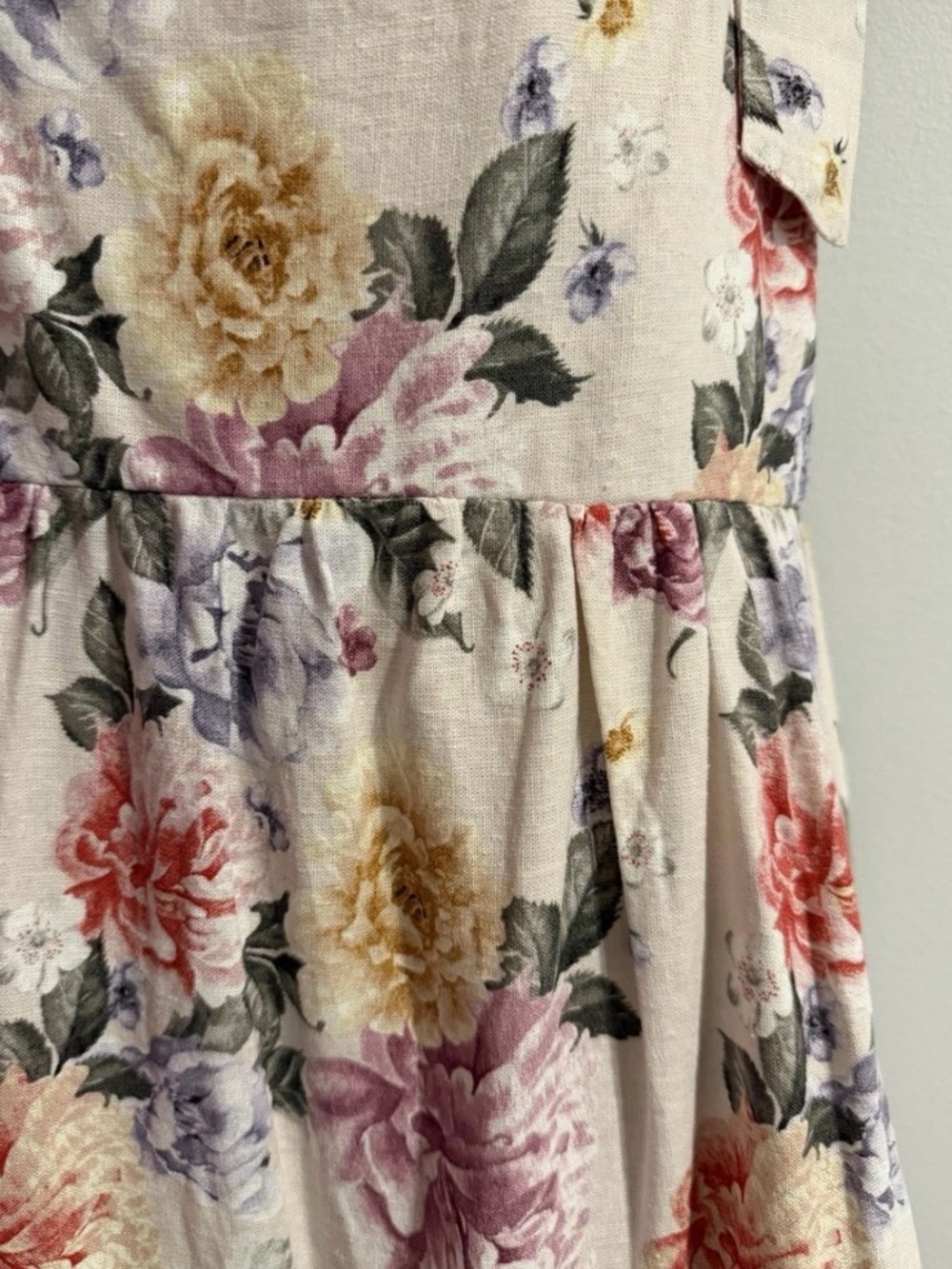 HOUSE OF HARLOW 1970 LINEN TIERED TIE STRAP MAXI DRESS SIZE M - Picture 10 of 14